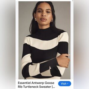 Essentials Monochrome Wave Turtleneck Sweater
